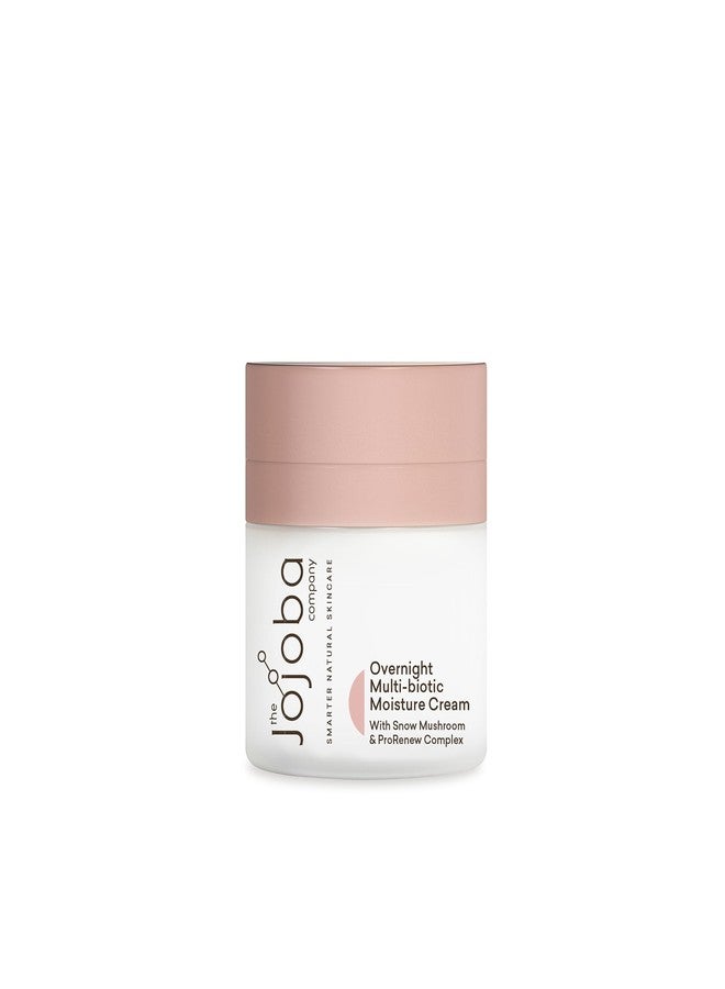 jojoba The Jojoba Company Overnight Multi-Biotic Moisture Cream with Snow Mushroom & ProRenew Complex – Hydrating Night Cream for Dry, Sensitive Skin – Nourishing, Lightweight - Image 1